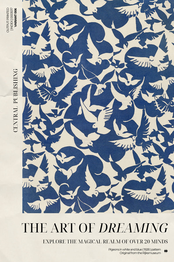 Pigeons in White and Blue