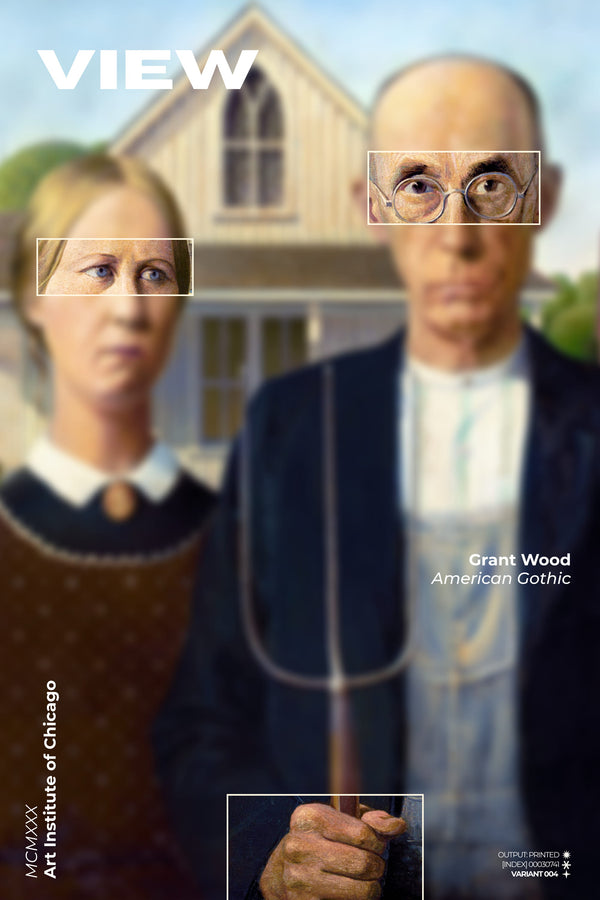 The Neighbors Are Watching, after Grant Wood, archival giclée art print